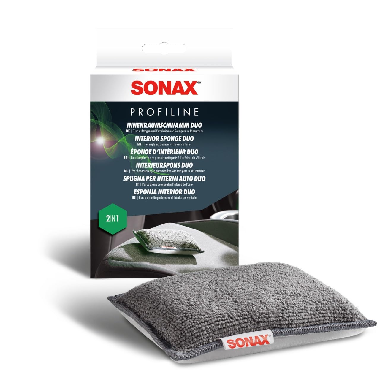 sonax-profiline-innenraumschwamm-duo-reinigungspad-leder image 1