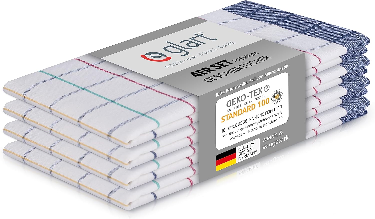 glart-geschirrt-cher-4er-set-70x50-cm-baumwolle-bunt image 1