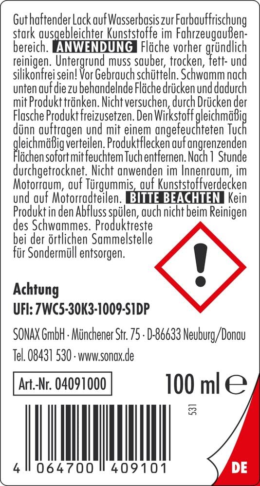 sonax-kunststoff-neu-schwarz-kunststoffpflege-100-ml-au-en image 2