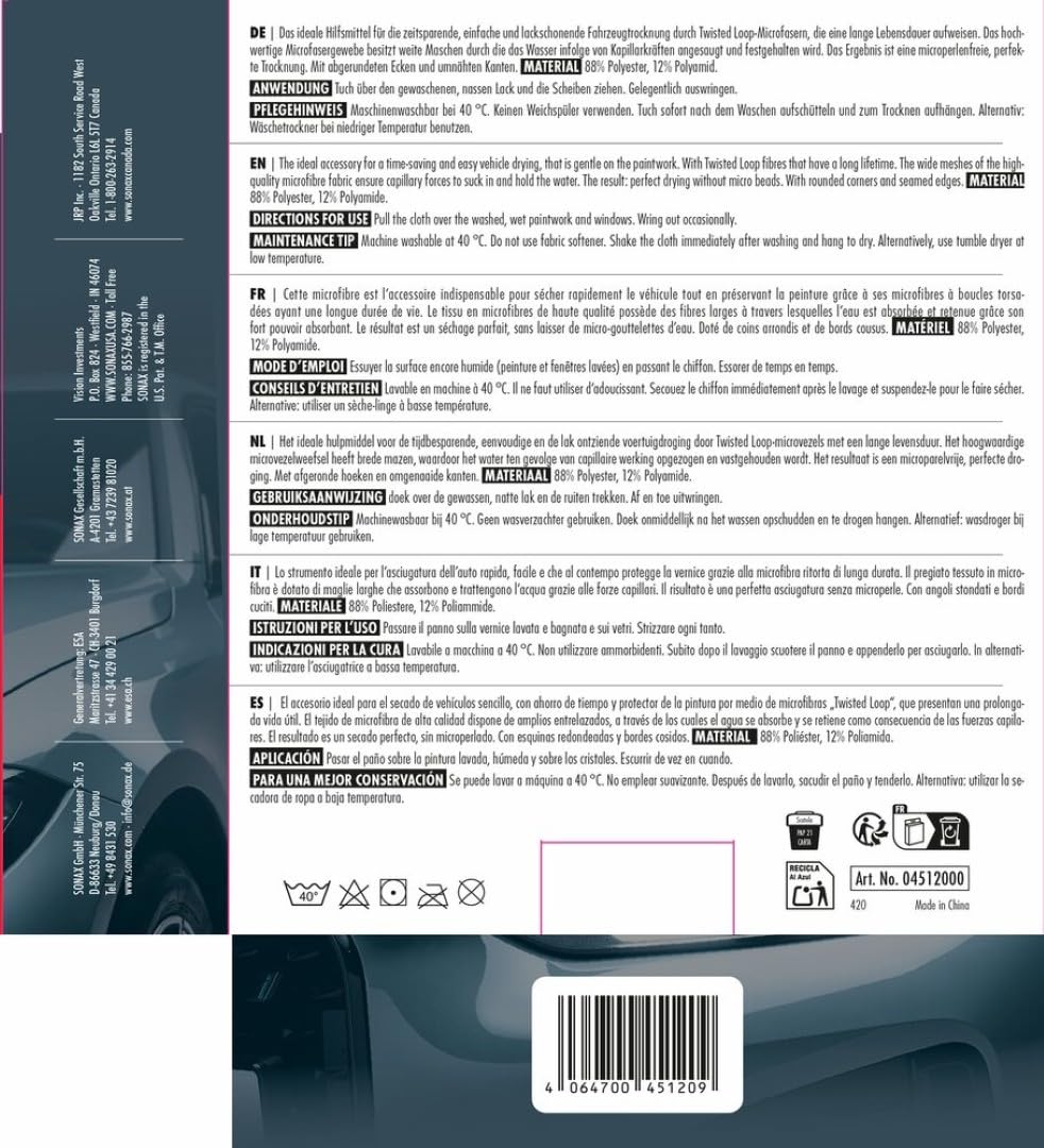 sonax-microfasertrockentuch-plus-autotuch-1-st-ck-saugstark image 2