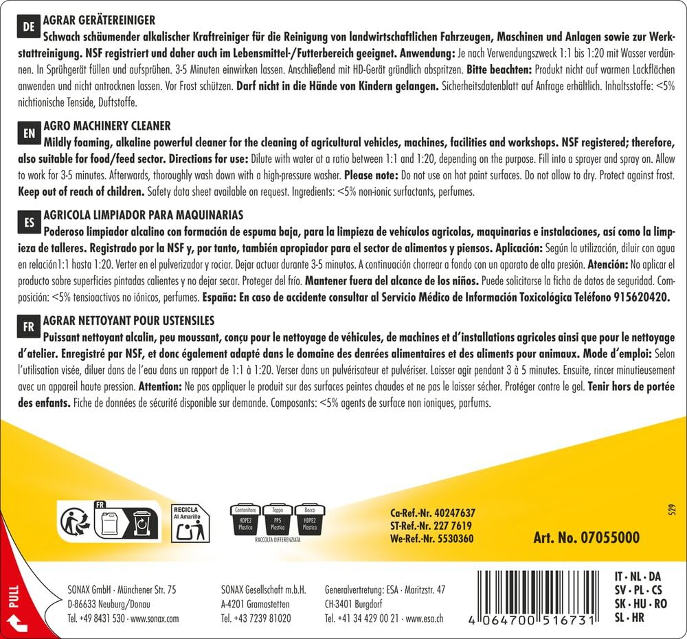 sonax-agrar-ger-tereiniger-kraftreiniger-5-l-alkalisch image 2