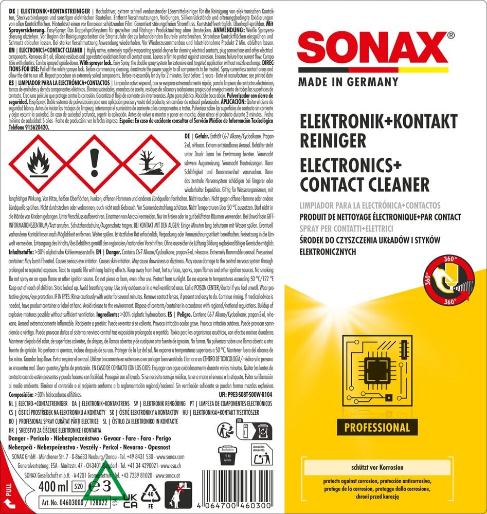 sonax-elektronik-kontaktreiniger-kontaktspray-400-ml-korrosionsschutz image 2