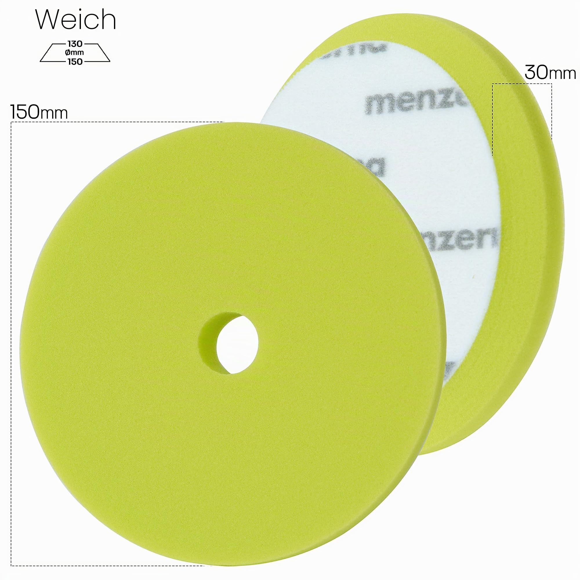 menzerna-polierpad-150-mm-gr-n-soft-cut-foam-pad image 2