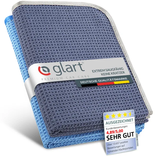 glart-trockent-cher-auto-70x40-cm-2er-set-mikrofaser-blau image 1
