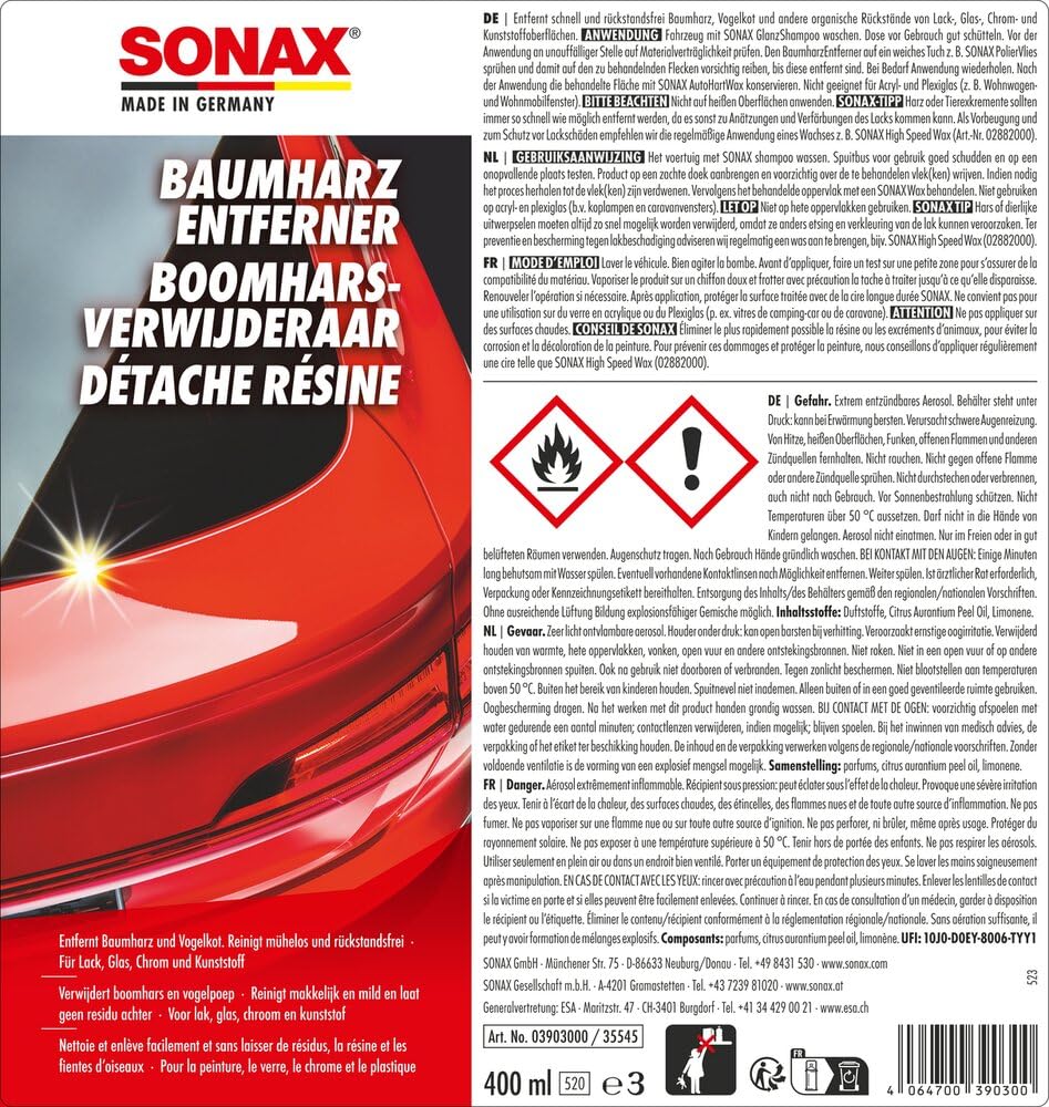 sonax-baumharzentferner-lackreiniger-400-ml-gegen-baumharz image 2