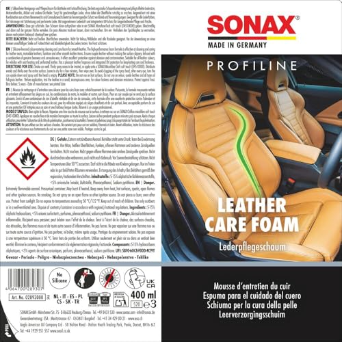 sonax-profiline-leathercare-foam-lederpflege-schaum-400-ml-glattleder image 7