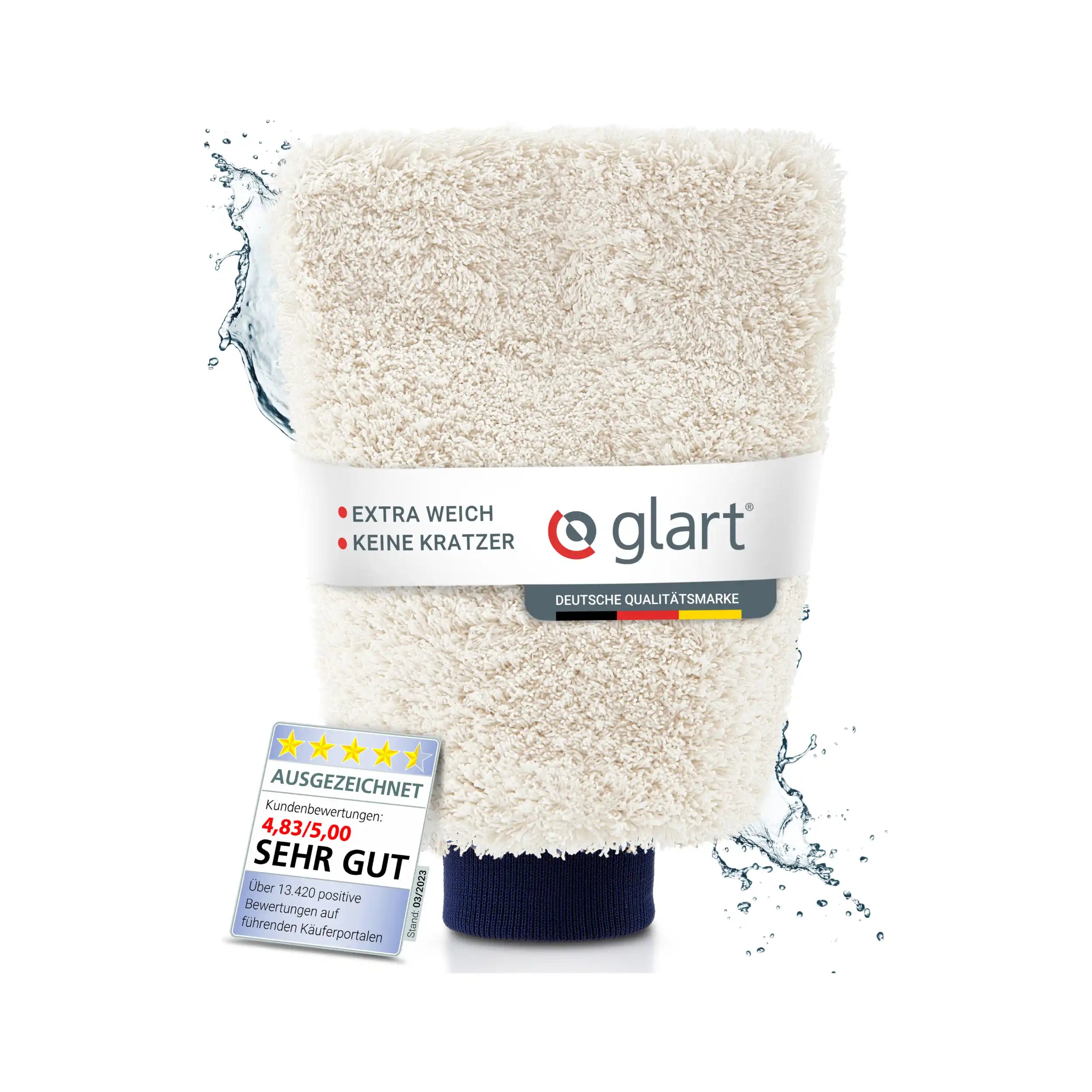 glart-44wh-waschhandschuh-mikrofaser-auto-mit-gummib-ndchen image 1