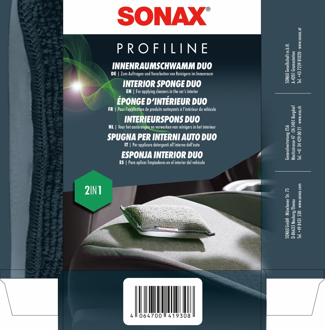 sonax-profiline-innenraumschwamm-duo-reinigungspad-leder image 2