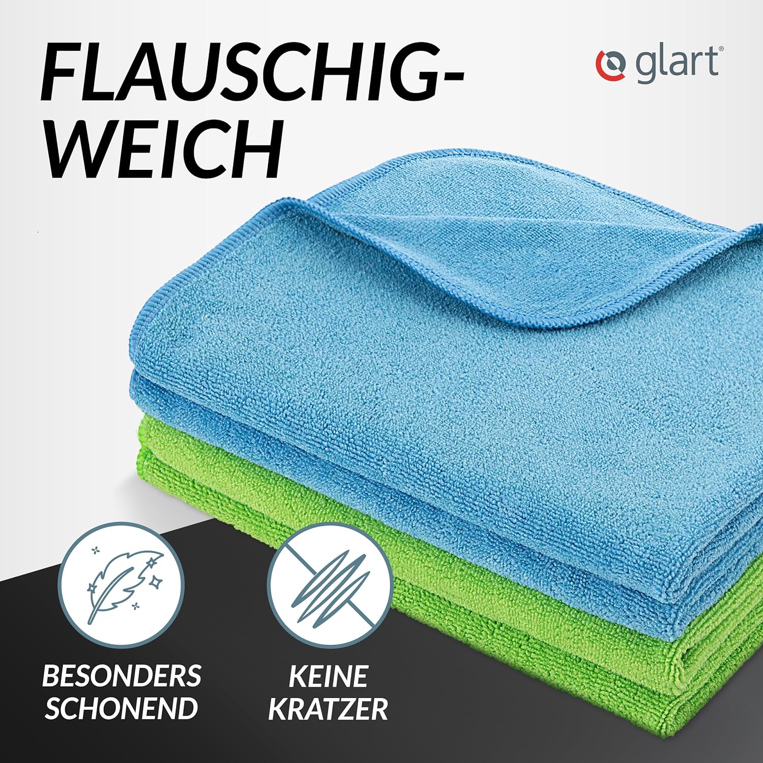 glart-mikrofasert-cher-40x40-4er-set-blau-gr-n-360-gsm image 2