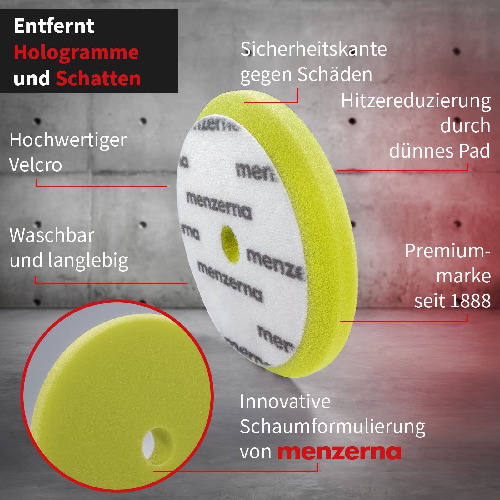menzerna-polierpad-150-mm-gr-n-soft-cut-foam-pad image 3