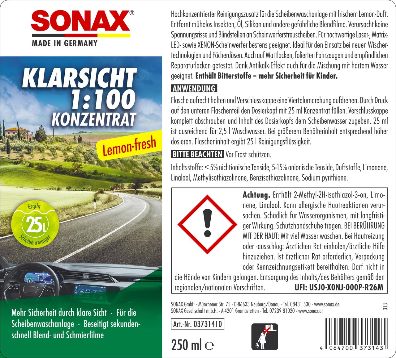 sonax-klarsicht-1-100-konzentrat-scheibenreiniger-lemon-fresh-250-ml image 2