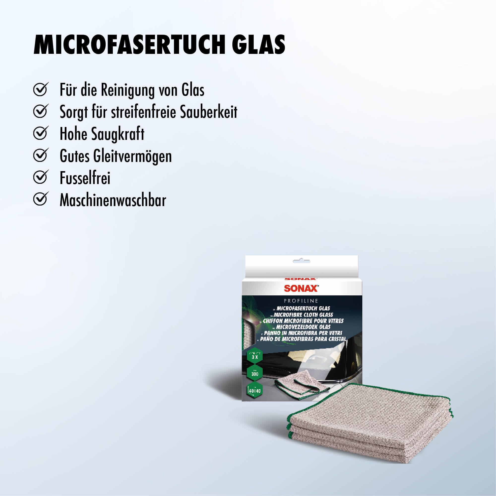 sonax-microfasertuch-glas-3-st-ck-streifenfrei-waffelstruktur image 3