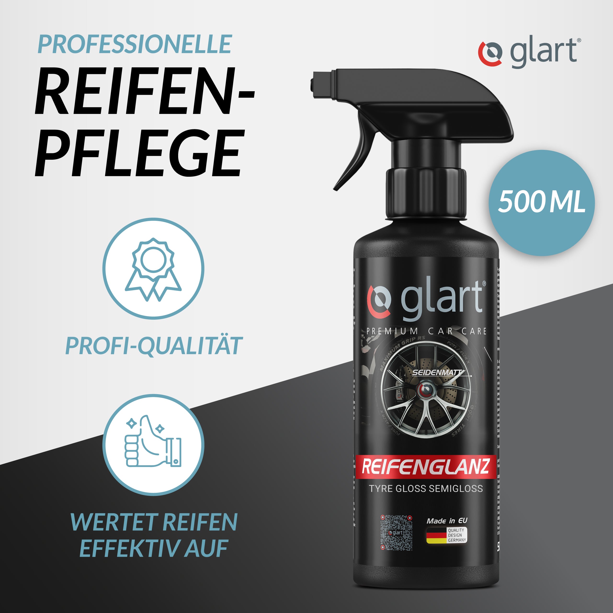 glart-reifenglanz-500-ml-seidenmatt-schwarz-inkl-schwamm image 2