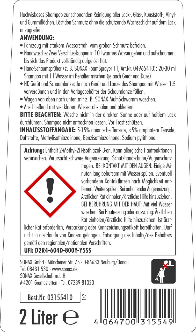 sonax-autowaschgel-konzentrat-ph-neutral-2-liter image 2