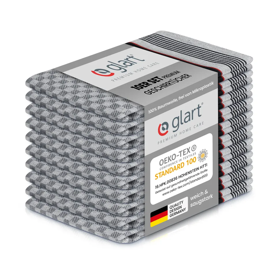 glart-grubent-cher-45x90-schwarz-10er-set-baumwolle image 1