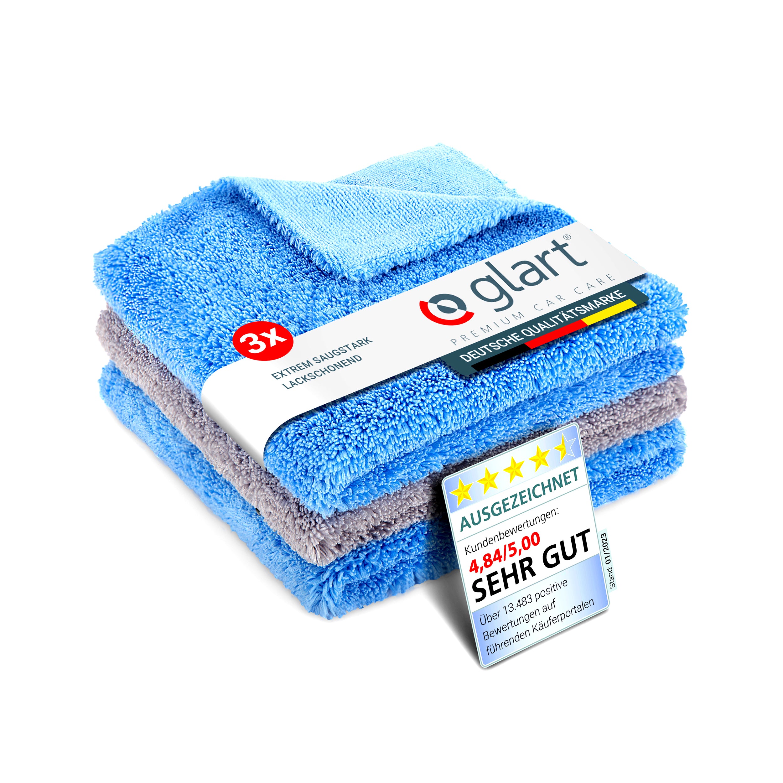 glart-432s-premium-poliert-cher-40x40-cm-mikrofaser-3er-set image 1