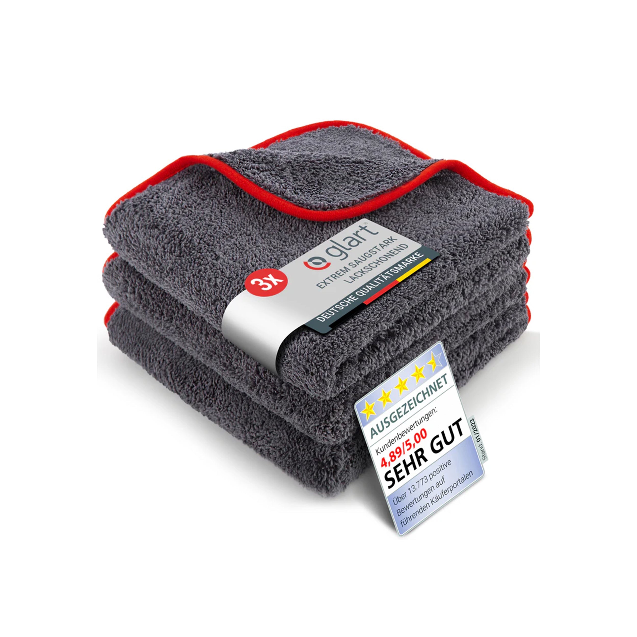 glart-mikrofasert-cher-443tp-poliertuch-3er-set-600-gsm-40x40 image 1