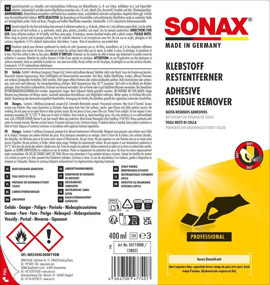 sonax-klebstoffrestentferner-400-ml-f-r-lack-und-glas image 2