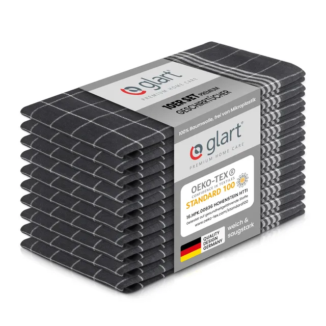 glart-geschirrt-cher-10er-set-50x70-cm-baumwolle-grau-saugstark image 1