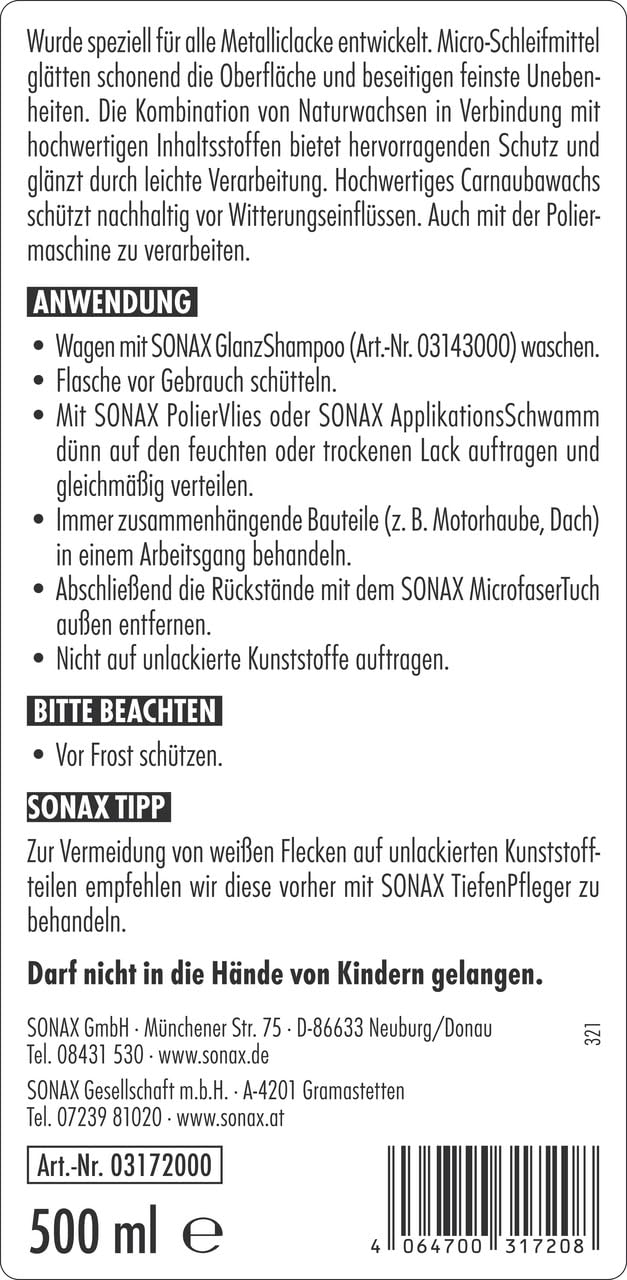 sonax-metallichochglanz-lackpolitur-500-ml-mit-carnauba-wachs image 2