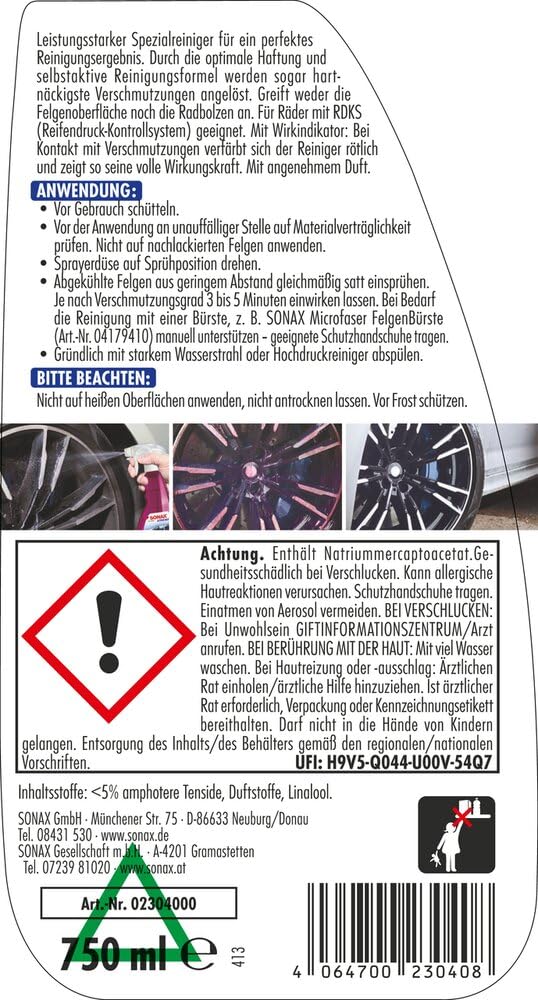 sonax-xtreme-felgenreiniger-plus-750ml-bremsstaub image 2