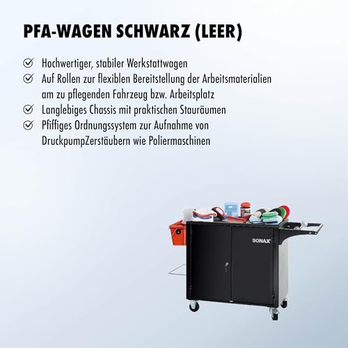 sonax-pfa-wagen-werkzeugwagen-schwarz-leer-rollen-aufbereiter image 7