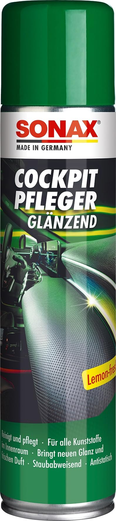 sonax-cockpitpfleger-lemon-fresh-kunststoffpfleger-400-ml-silikonfrei image 1