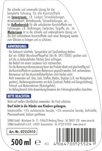 sonax-xtreme-kunststoffdetailer-spray-500-ml-innen-au-en image 8