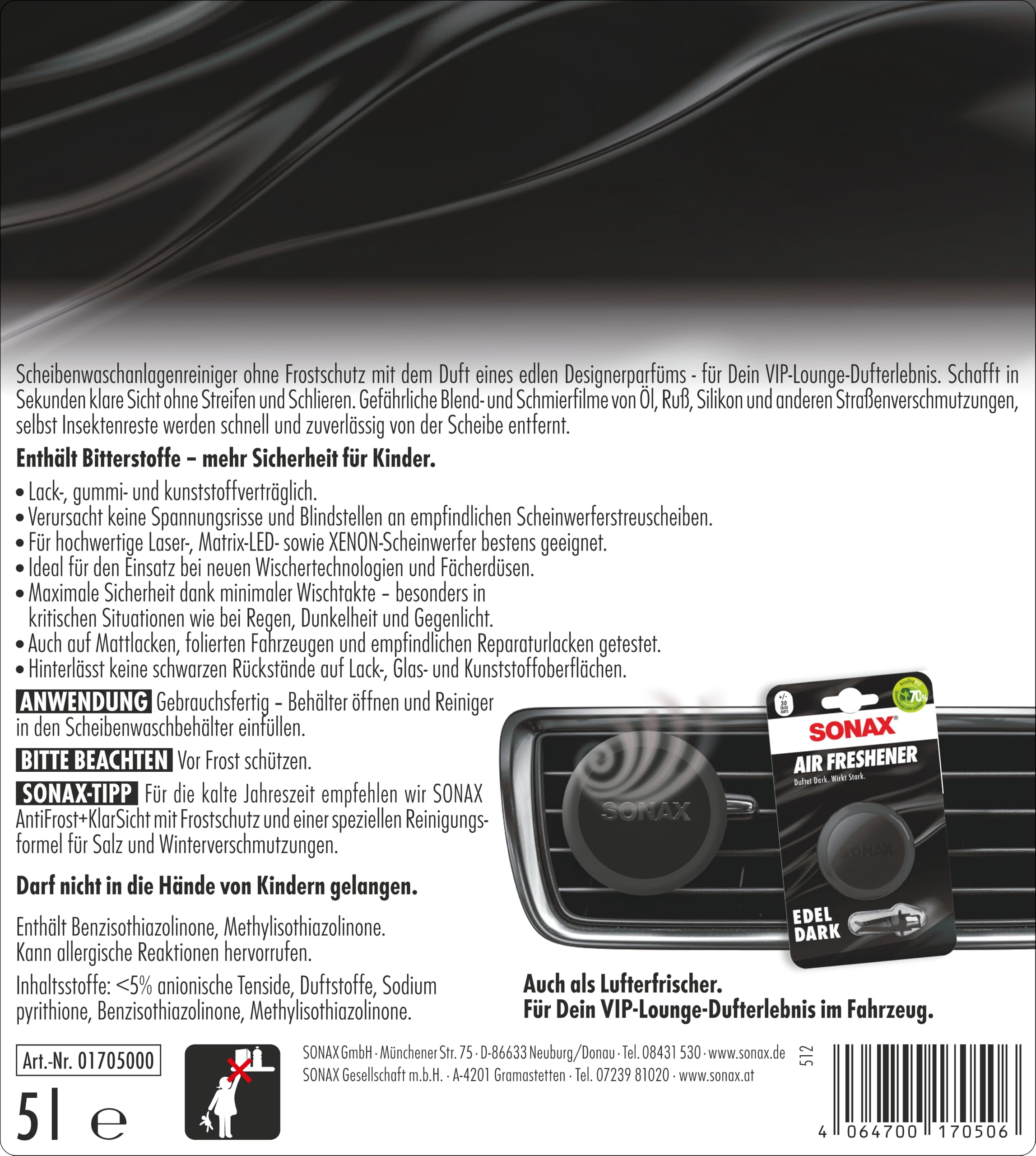 sonax-scheibenreiniger-edeldark-wischwasser-5-liter-gebrauchsfertig image 2