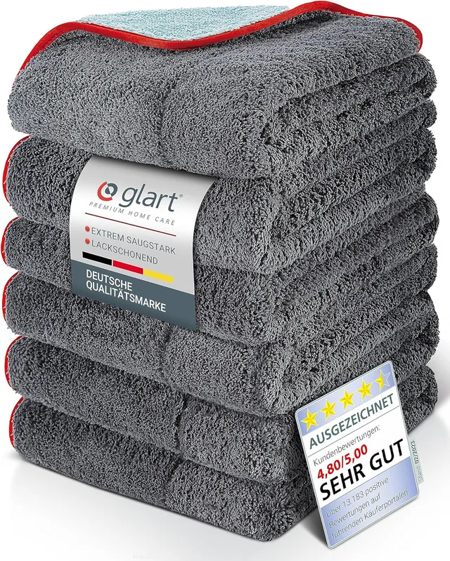 glart-auto-poliertuch-trockentuch-60x40-cm-6er-set-kratzfrei image 1