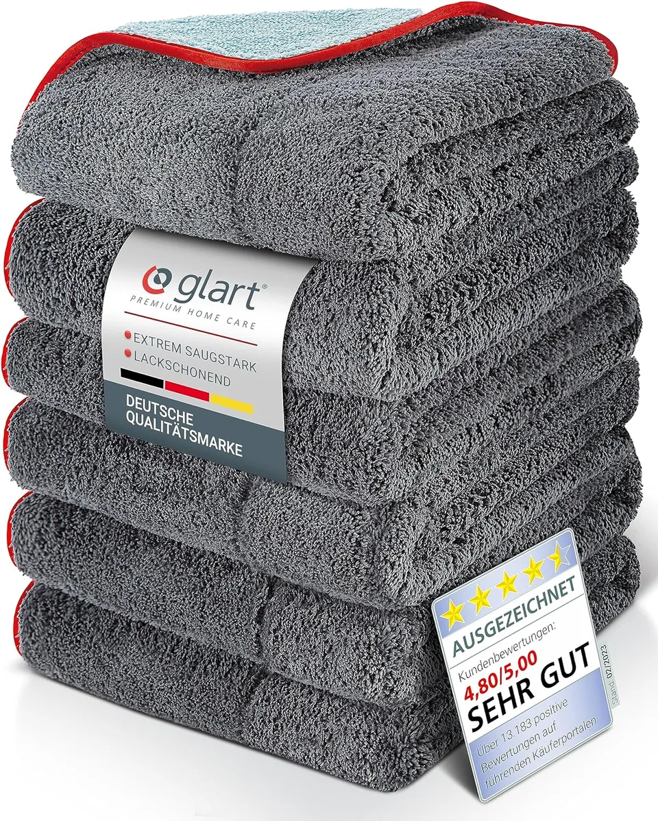 glart-auto-poliertuch-trockentuch-60x40-cm-6er-set-kratzfrei image 1