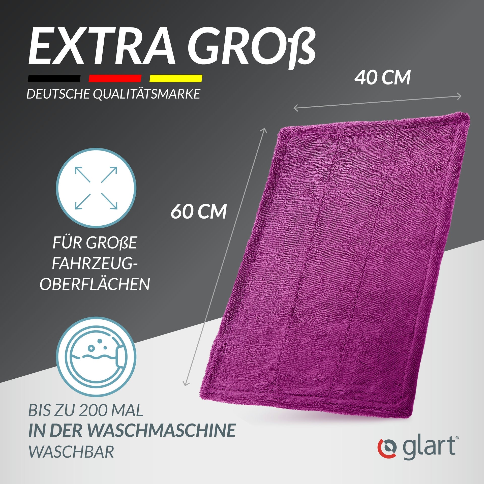 glart-44tw6p-trockentuch-xxl-lila-60x40-cm-mikrofaser image 5