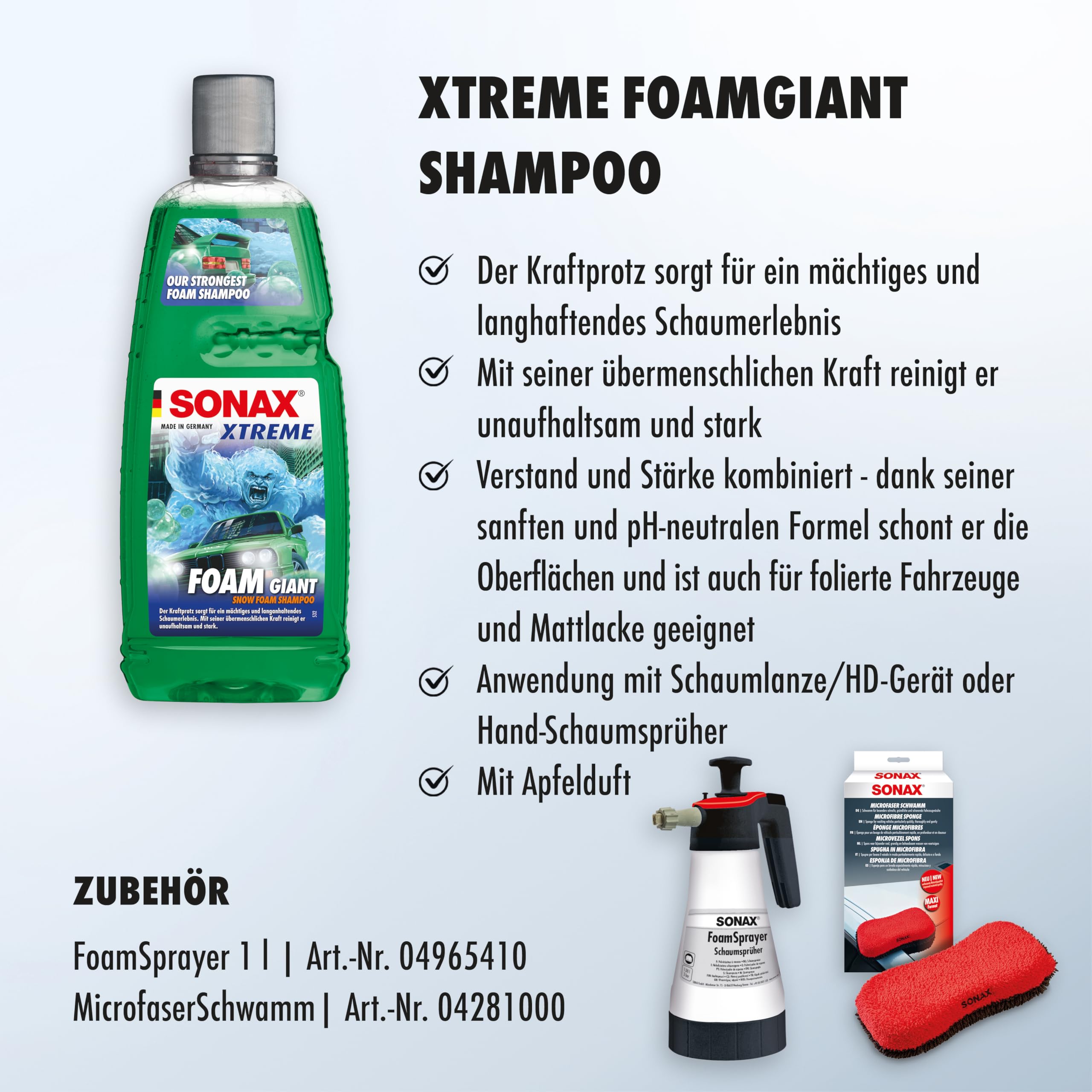 sonax-xtreme-foam-giant-snow-foam-autoshampoo-1l-ph-neutral image 5