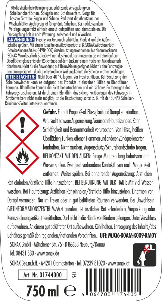 sonax-xtreme-ceramic-scheibenklar-2in1-spray-750-ml image 2