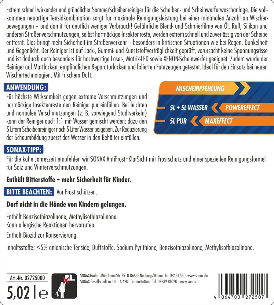 sonax-xtreme-scheibenreiniger-sommer-5-l-gebrauchsfertig image 2