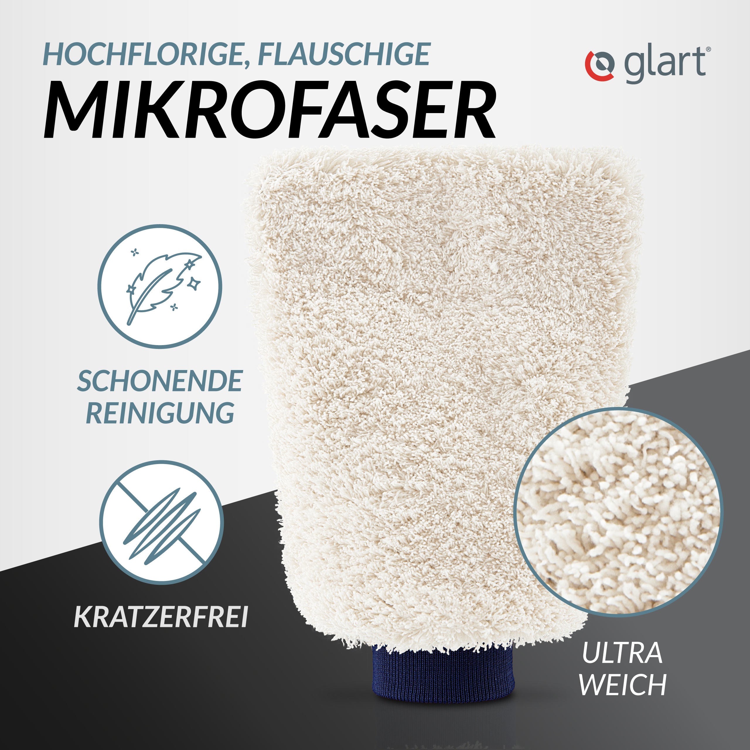 glart-44wh-waschhandschuh-mikrofaser-auto-mit-gummib-ndchen image 2
