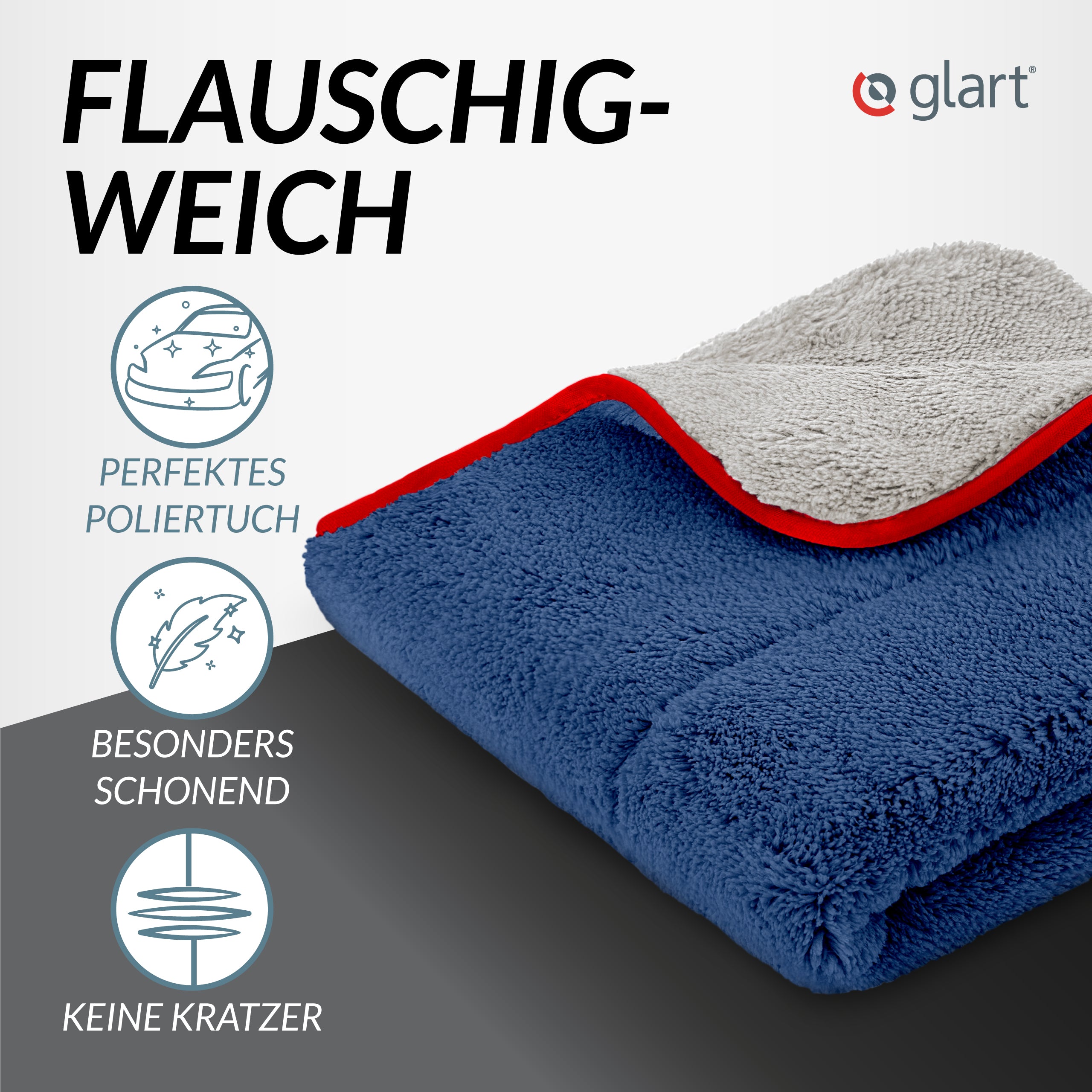 glart-472pp-mikrofasert-cher-2er-set-40x40-cm-fusselfrei image 2