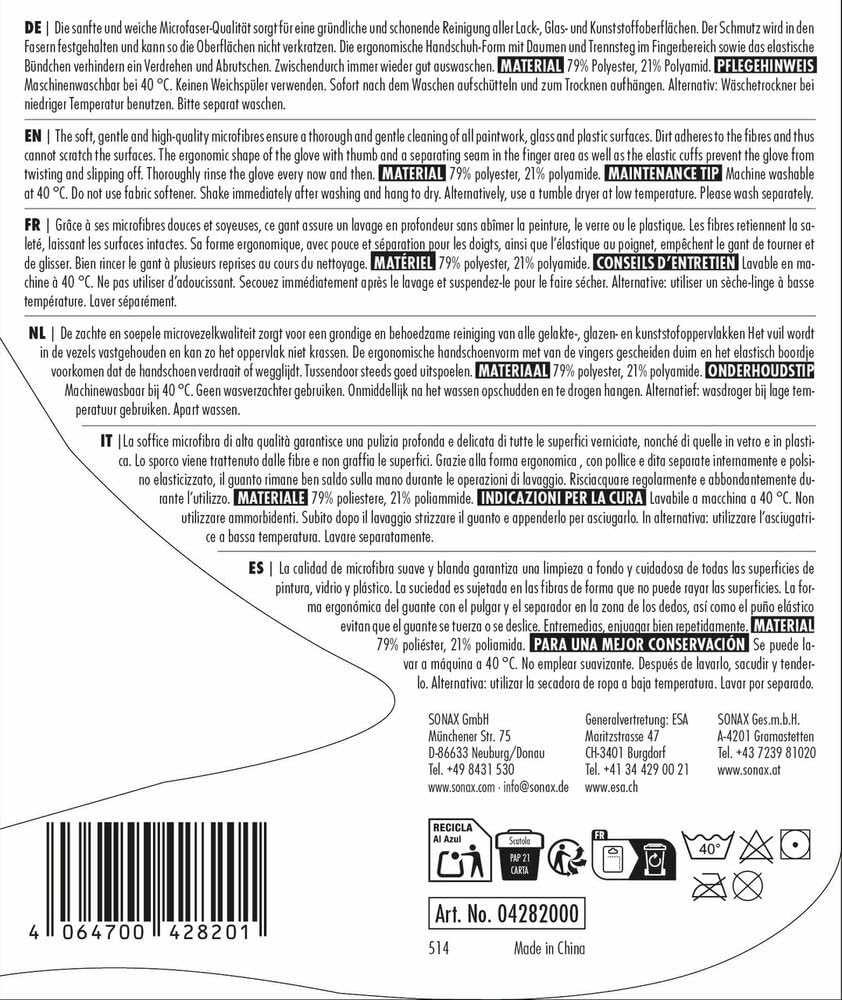 sonax-microfaser-waschhandschuh-autow-sche-1-st-ck-lackschonend image 2