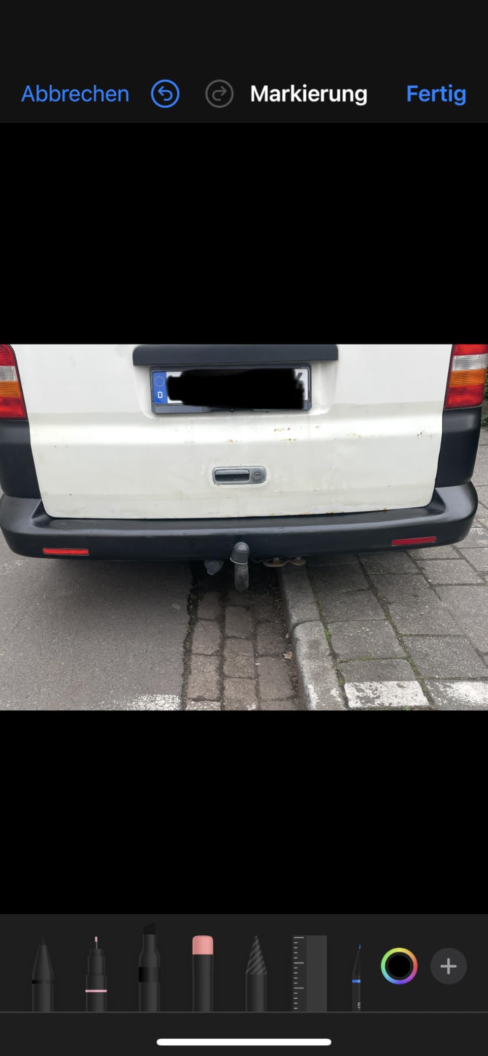 Streifen sichtbar