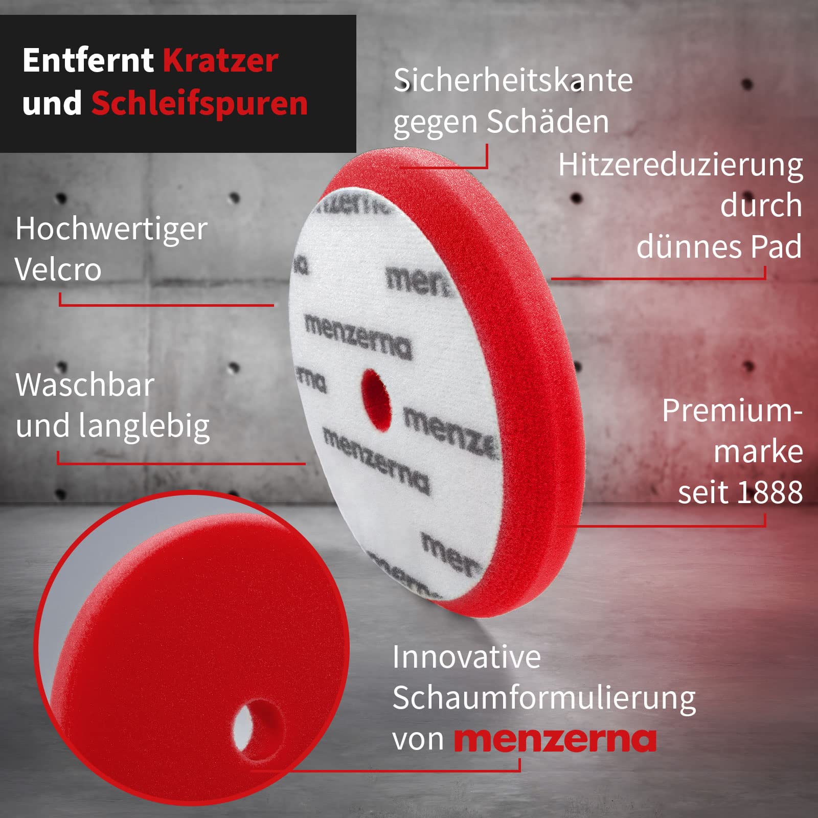 menzerna-polierschwamm-150mm-rot-heavy-cut-foam-pad image 2