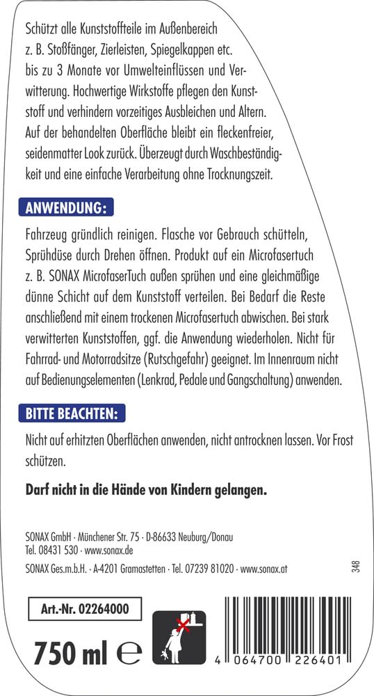 sonax-xtreme-ceramic-kunststoffversiegelung-750-ml-seidenmatt image 2