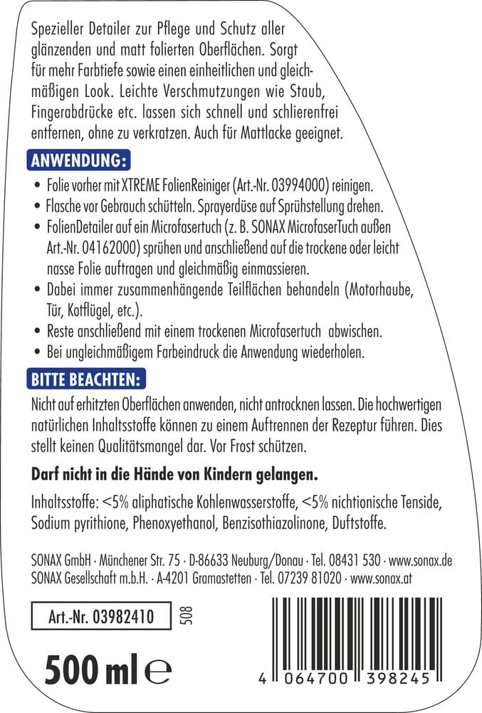 sonax-xtreme-foliendetailer-detailer-500-ml-ppf-folie image 2