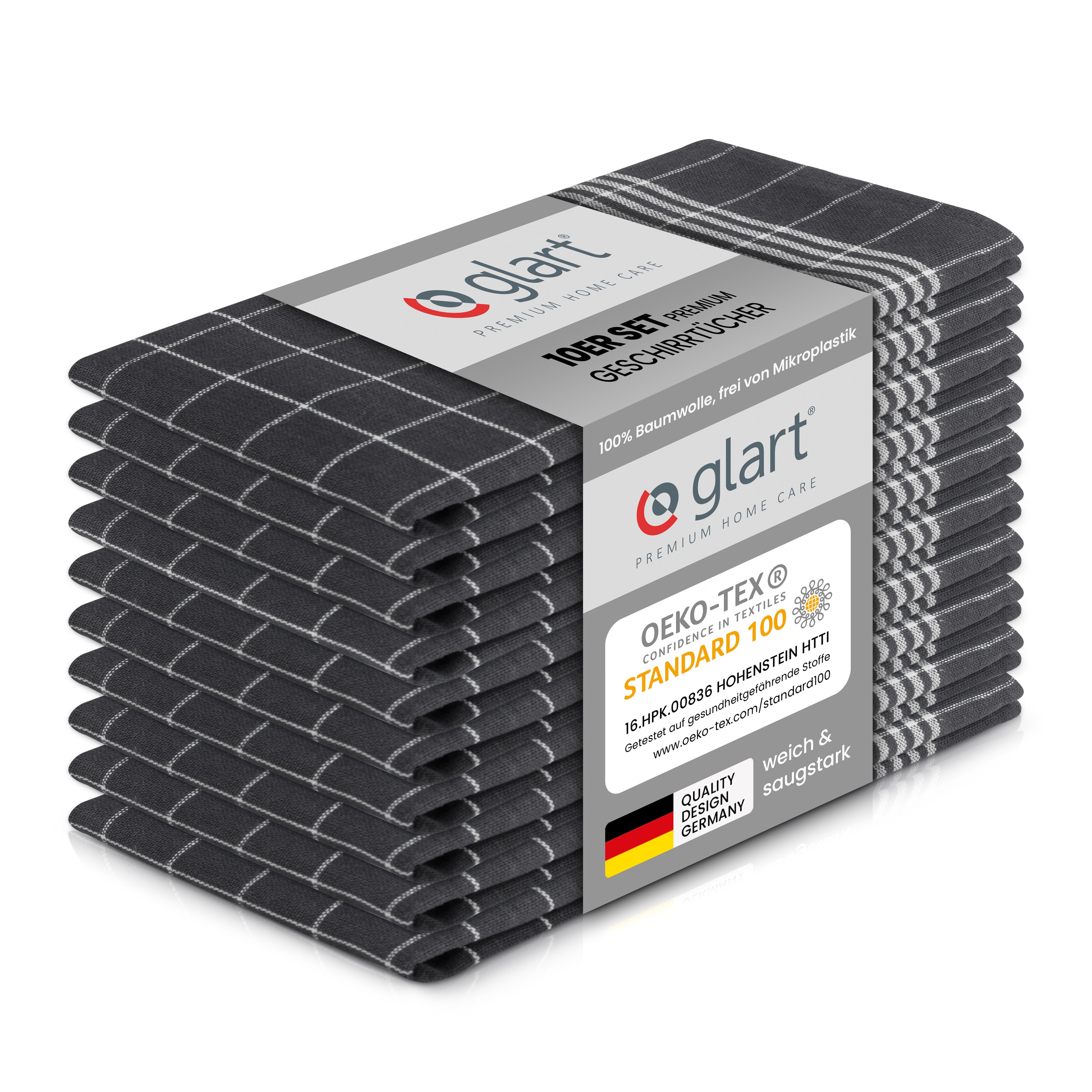 glart-geschirrt-cher-10er-set-50x70-cm-baumwolle-grau-saugstark image 1
