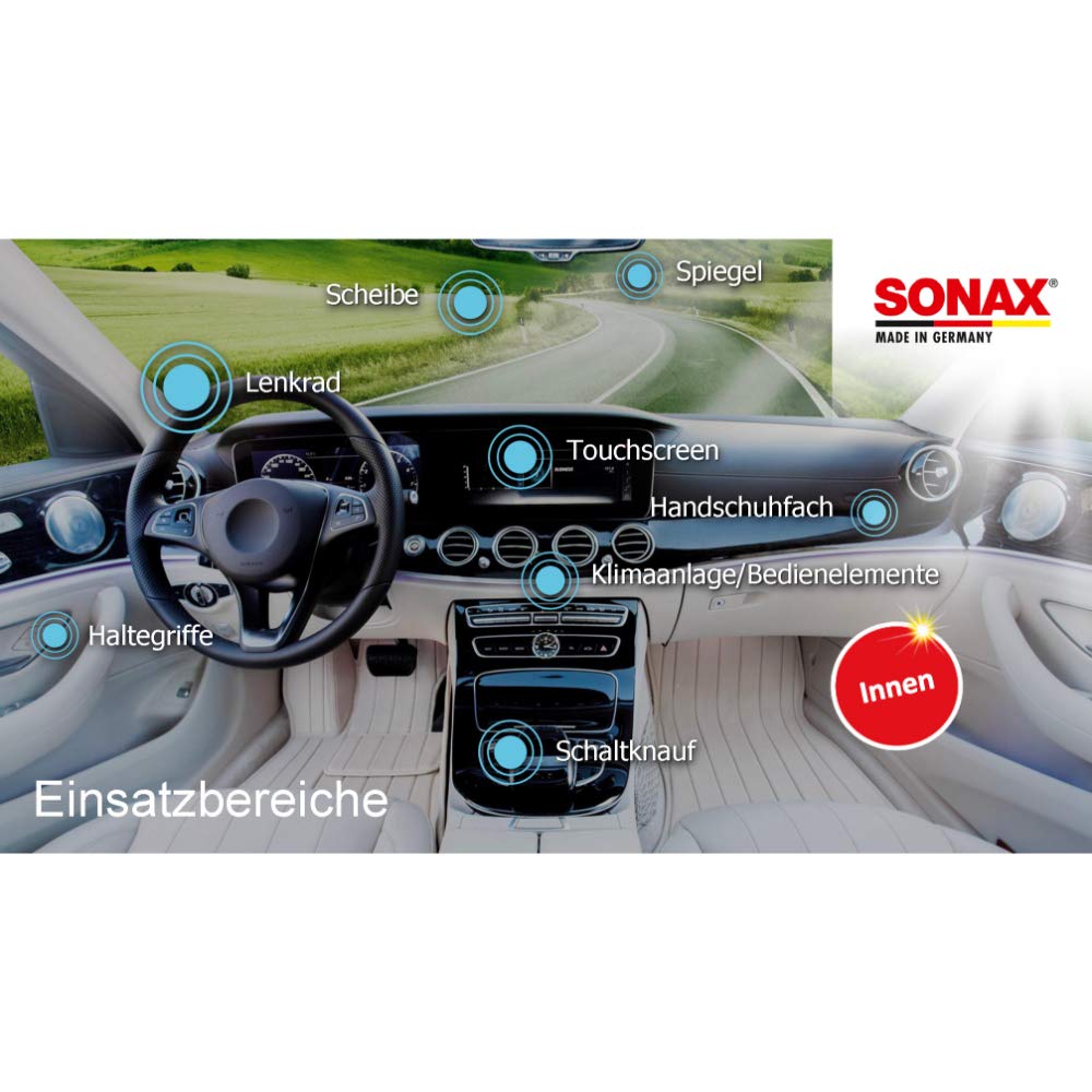 sonax-fl-chendesinfektion-500ml-mit-mikrofasertuch-gr-n image 5