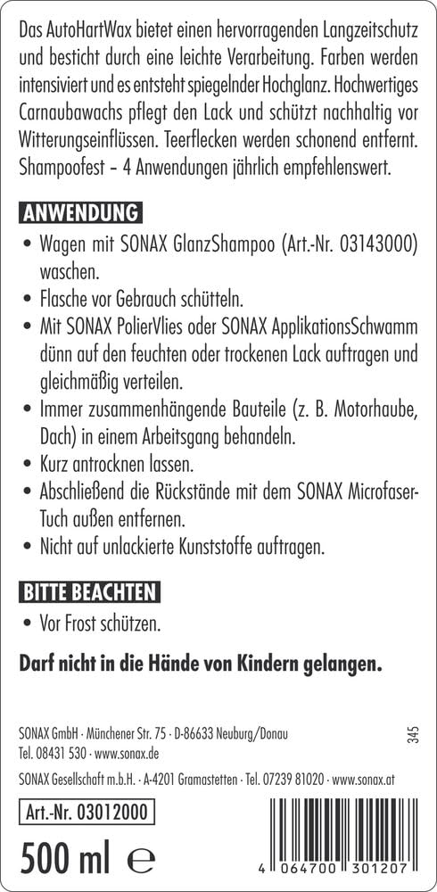 sonax-autohartwax-hartwachs-carnauba-500-ml image 2