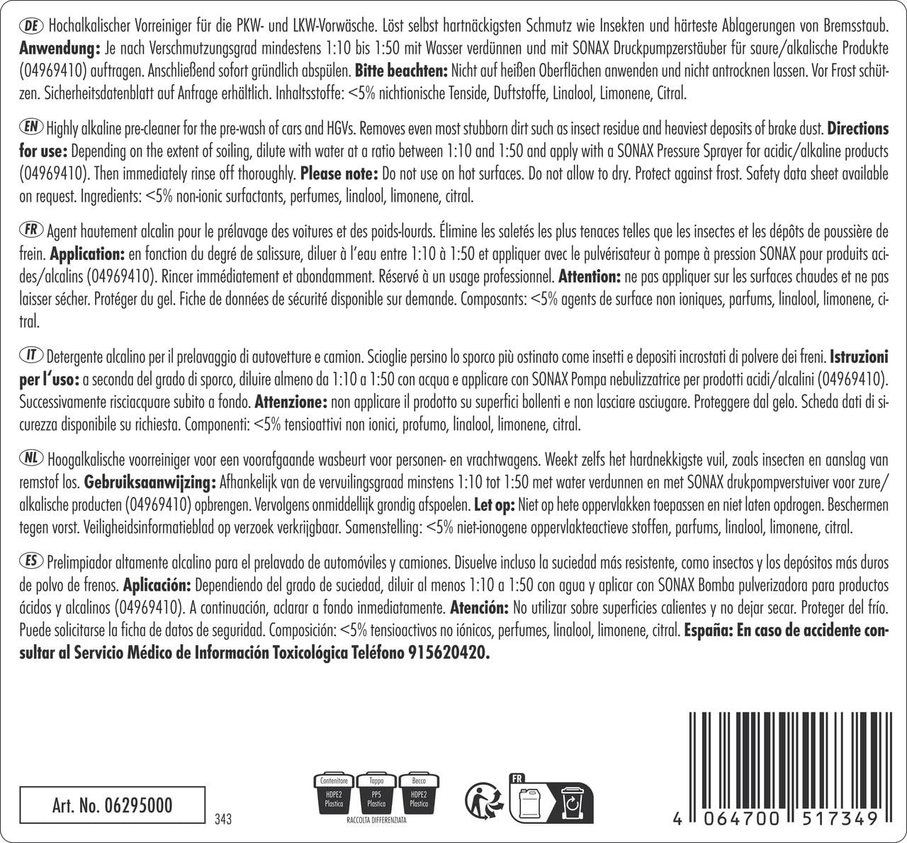 sonax-profiline-multiclean-alkaline-5-l-vorreiniger-hochalkalisch image 2